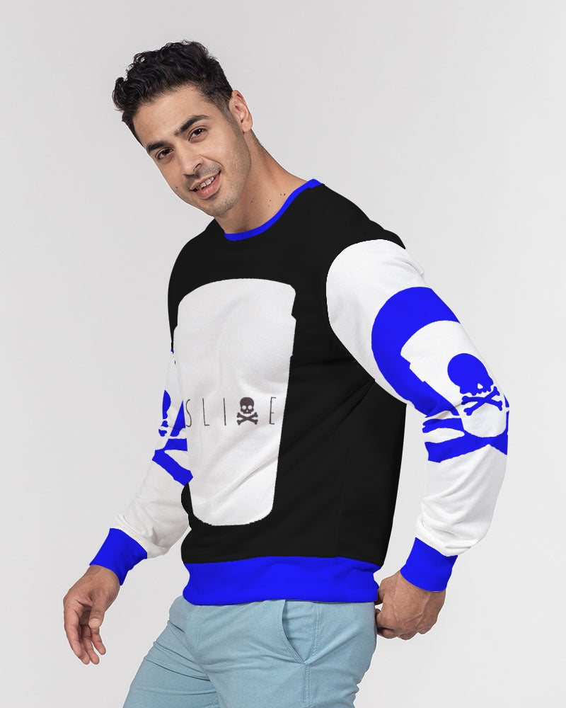 Slime Blue Cup Men's Classic French Terry Crewneck Pullover