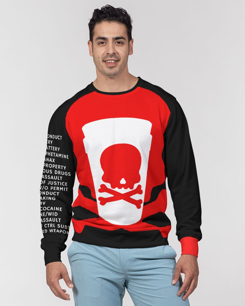 Slime Toxic Men's Classic French Terry Crewneck Pullover