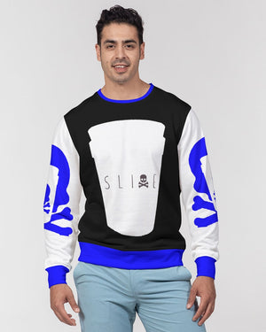 Slime Blue Cup Men's Classic French Terry Crewneck Pullover